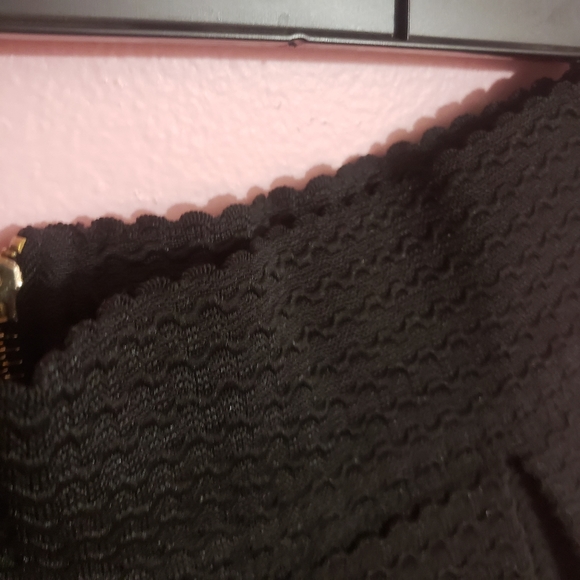 Black and white high waist pleated skirt - Picture 6 of 8